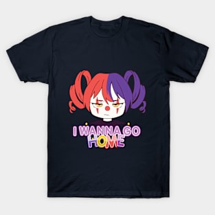 I wanna go home angry clown girl T-Shirt